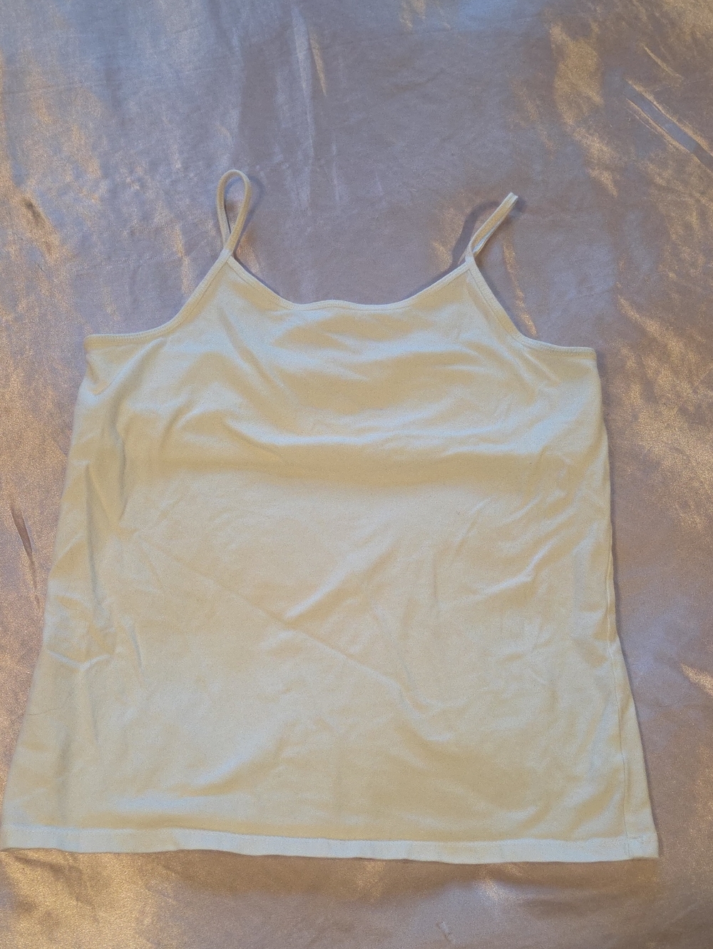 SO White& Pink Spaghetti Strap Camisoles